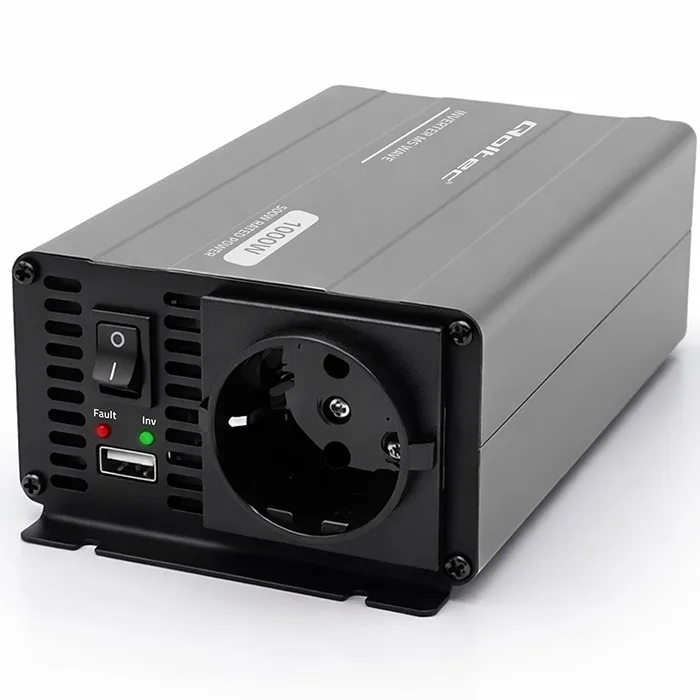 Qoltec MSWave voltage конвертор 12V to 230V 500W 1000W - Image 5