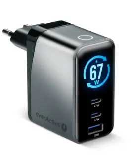 everActive зарядно GAN QC4+ 67W SC -670Q