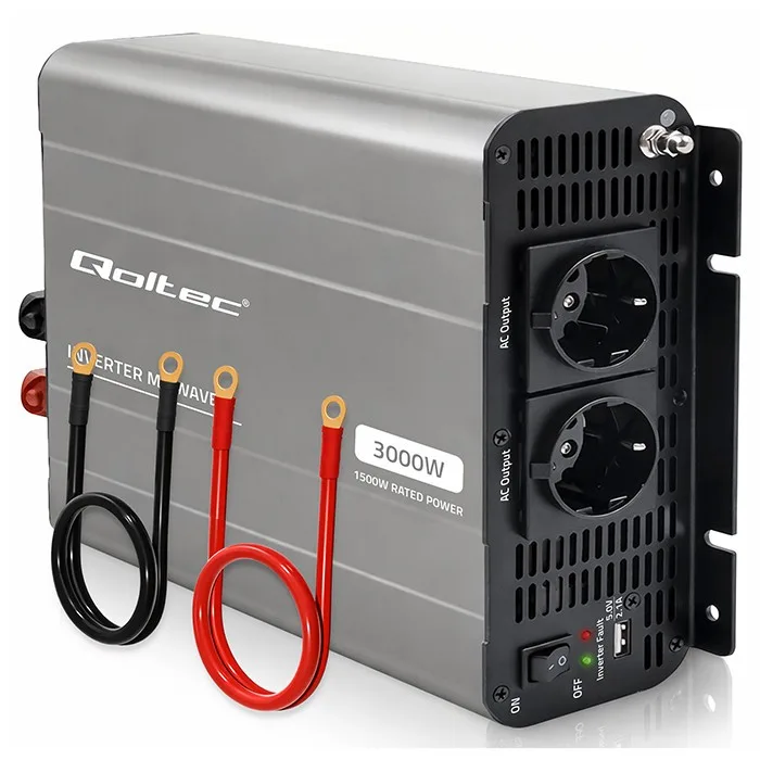 Qoltec MSWave voltage конвертор 12V to 230V 1500W 3000W