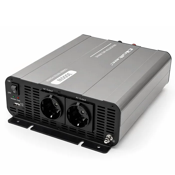 Qoltec MSWave voltage конвертор 12V to 230V 1500W 3000W - Image 4