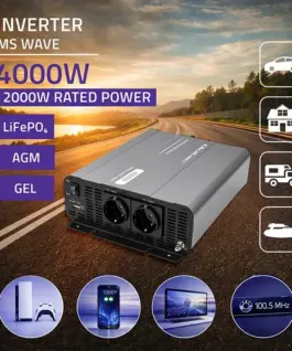 Alternative view от Qoltec MSWave voltage конвертор 12V to 230V 2000W 4000W