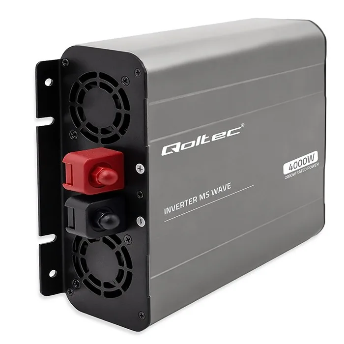 Qoltec MSWave voltage конвертор 12V to 230V 2000W 4000W - Image 4