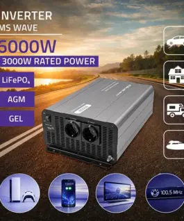 Alternative view от Qoltec MSWave voltage конвертор 12V to 230V 3000W 6000W