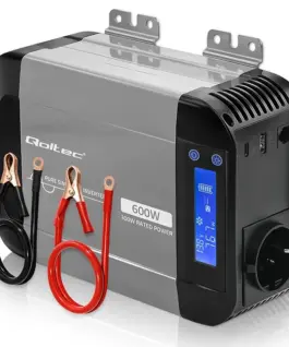 Qoltec Pure sine wave inverter 12V to 230V 300W 600W