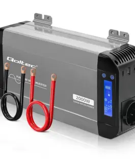Qoltec Pure sine wave inverter 12V to 230V 1000W 2000W