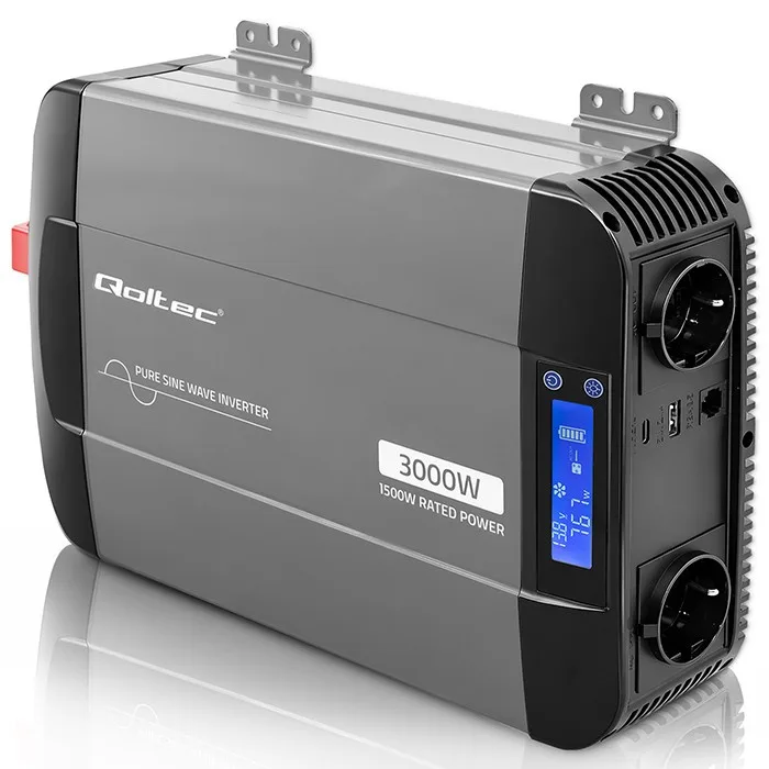 Qoltec Pure sine wave inverter 12V to 230V 1500W 3000W - Image 4