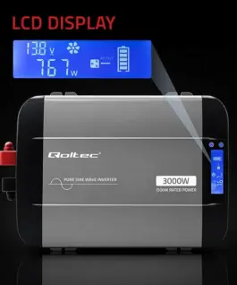 Qoltec Pure sine wave inverter 12V to 230V 1500W 3000W