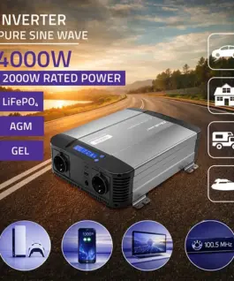 Alternative view от Qoltec Pure Sine Wave Inverter 12V to 230V 2000W 4000W
