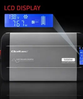 Qoltec Pure Sine Wave Inverter 12V to 230V 2500A 5000W
