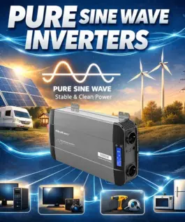 Qoltec Pure Sine Wave Inverter 12V to 230V 2500A 5000W