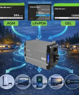 Qoltec Pure Sine Wave inverter 12V to 230V 3000W 6000W