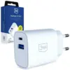 3MK зарядно 25W USB-A USB-C PD QC4+ FlowPower бял