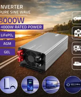 Alternative view от Qoltec Pure Sine Wave inverter 12V to 230V 4000W 8000W