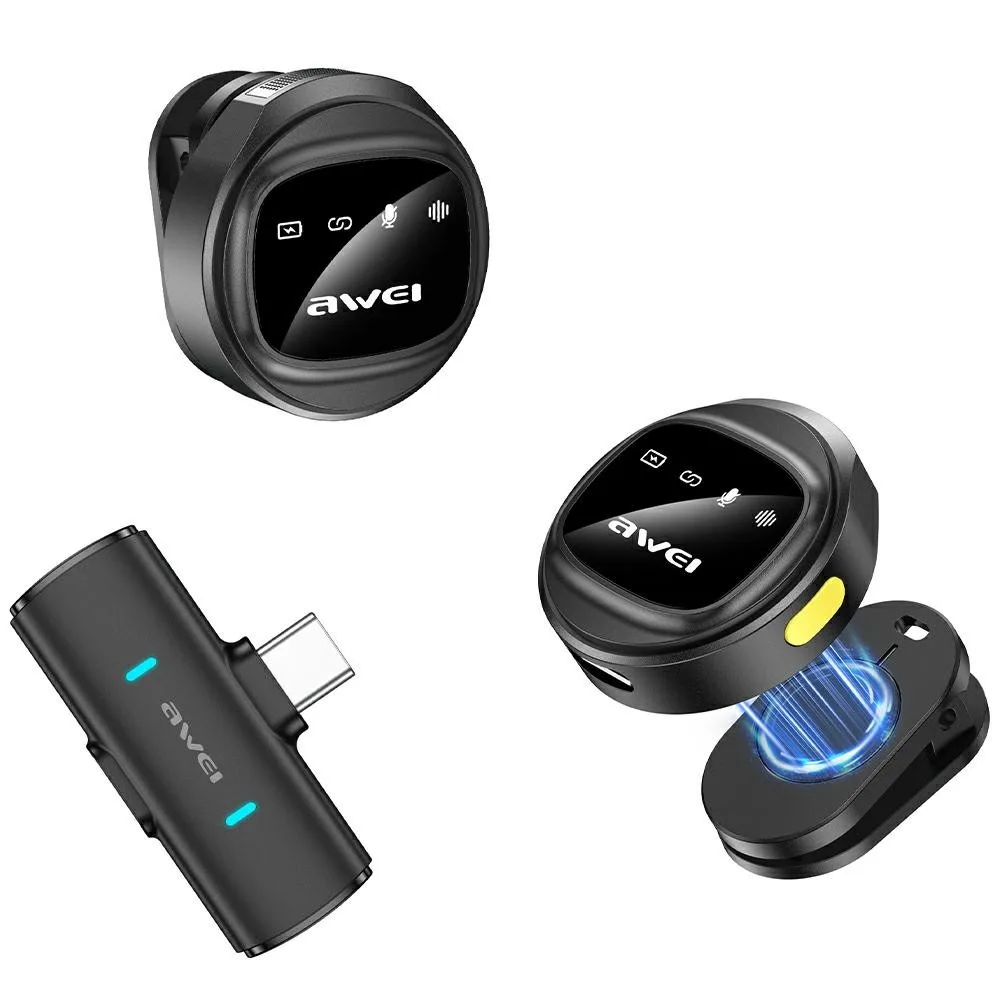 AWEI Lavalier microphone MK3 Duo черен