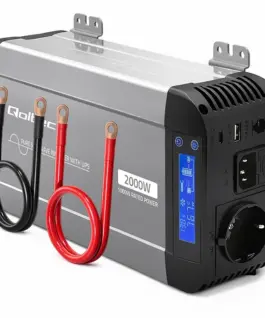 Qoltec Pure Sine Wave inverter 12V to 230V 1000W 2000W