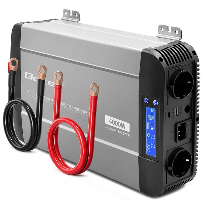 Qoltec Pure Sine Wave inverter 12V to 230V 2000W 4000W