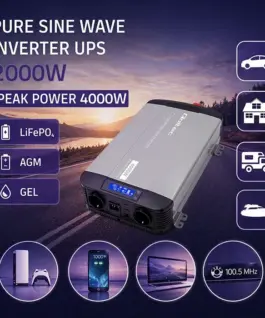 Alternative view от Qoltec Pure Sine Wave inverter 12V to 230V 2000W 4000W