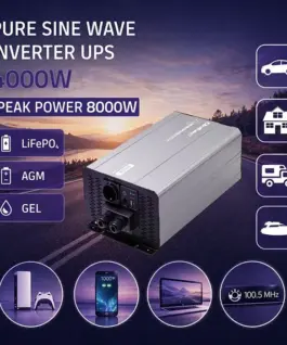 Qoltec Pure Sine Wave inverter 12V to 230V 4000W 8000W