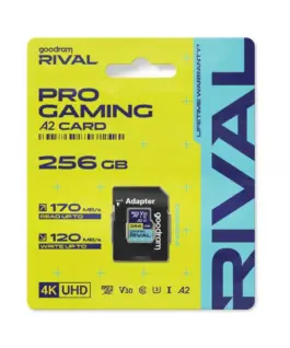 GOODRAM памет card microSD 256GB Rival UHS-I V30 U3 C10 A2 170/120MBs