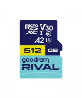 GOODRAM памет card microSD 512GB Rival UHS-I V30 U3 C10 A2 170/120MBs