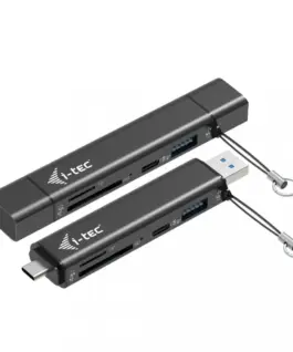 i-tec Card reader USB-C/USB-A Dongle SD TF and 2xUSB
