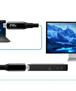 i-tec Thunderbolt 4/USB4 Class Pro кабел 240W 2x 4K/120Hz 40Gbps LCD 150 cm