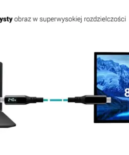 i-tec Thunderbolt 4/USB4 Class Pro кабел 240W 2x 4K/120Hz 40Gbps LCD 150 cm