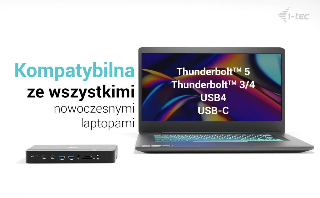 i-tec Thunderbolt 5 Triple Display Docking Station M.2 6xUSB 2.5 GLAN PD 140W - Image 4