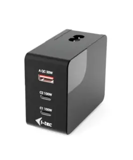Alternative view от i-tec зарядно 100W Intelligent Multiport USB 2xUSB-C 1xUSB-A LCD 150 cm