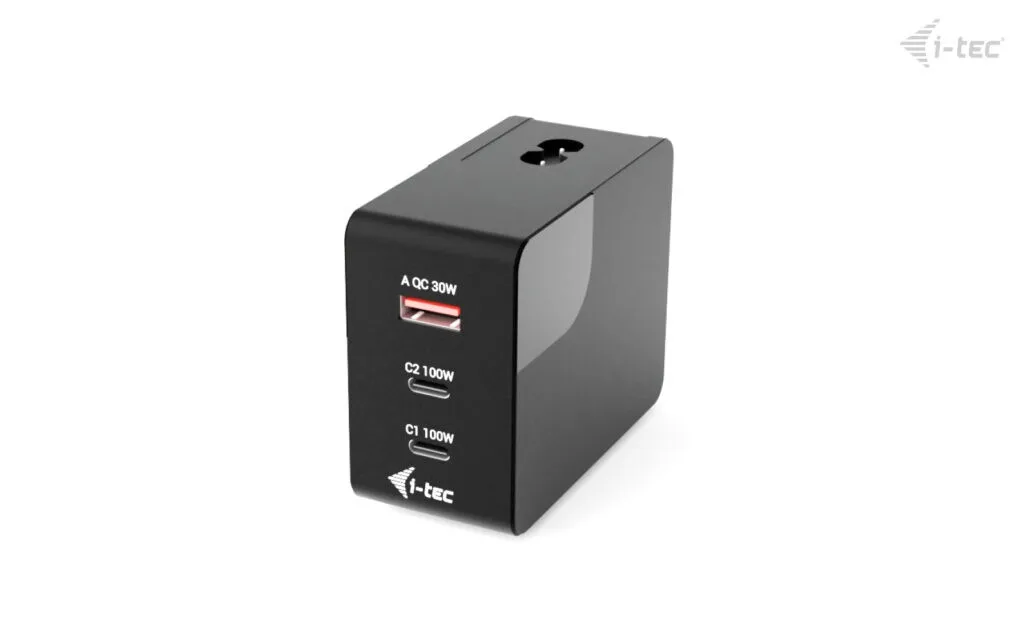 i-tec зарядно 100W Intelligent Multiport USB 2xUSB-C 1xUSB-A LCD 150 cm - Image 2