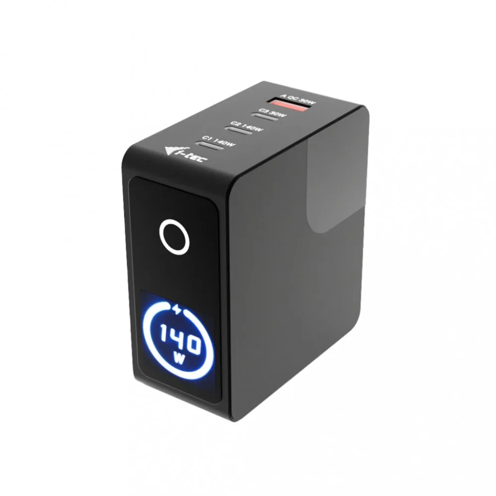 i-tec зарядно 140W Intelligent Multiport USB 3xUSB-C 1xUSB-A LCD 150 cm