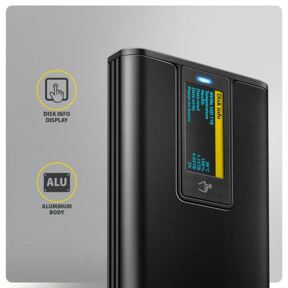 AXAGON External enclosure 10Gbps M.2 NVMe/S EEM2-SD2B - Image 3
