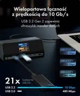IcyBox DockingStation IB-DK2300-CH 11in1