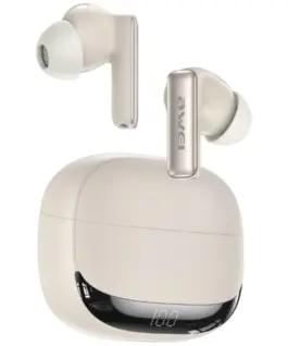 AWEI слушалки TA19 ANC TWS Bluetooth 6.0 бежов