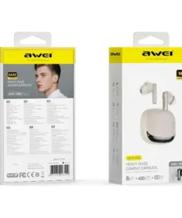 AWEI слушалки TA19 ANC TWS Bluetooth 6.0 бежов