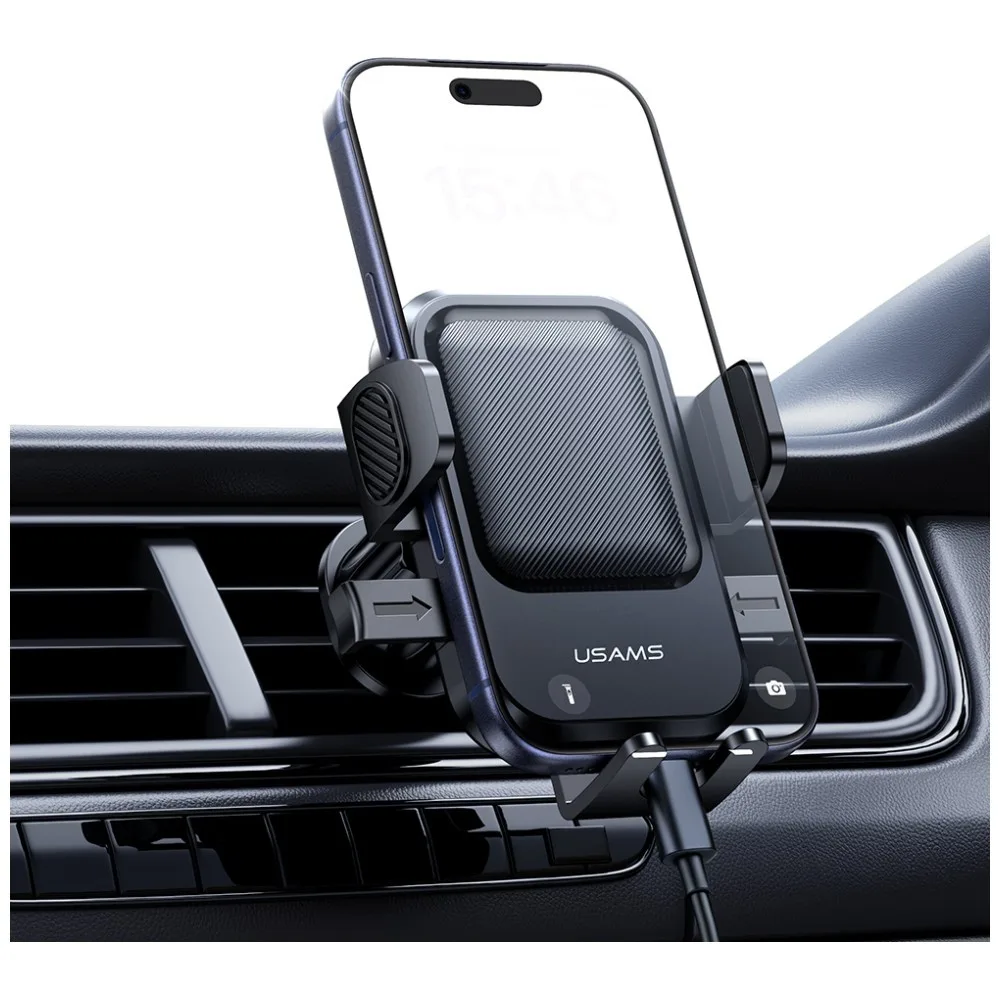 USAMS Air vent holder one-touch черен - Image 2