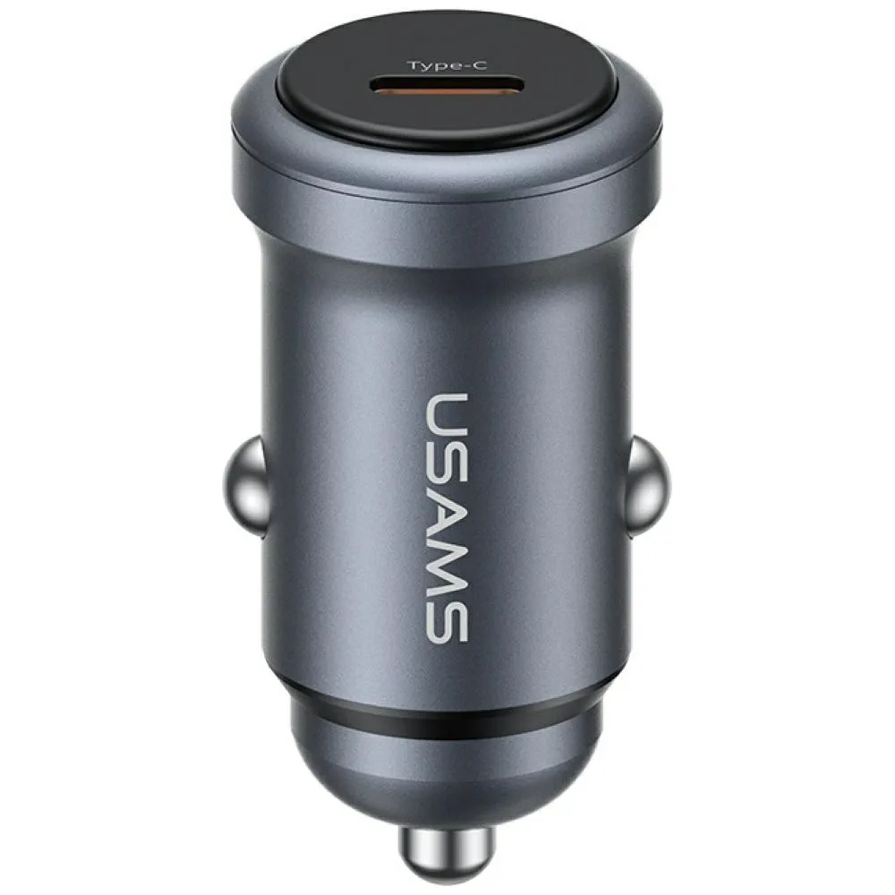 USAMS зарядно за кола 30W PD aluminium