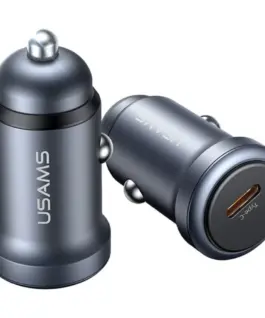 Alternative view от USAMS зарядно за кола 30W PD aluminium