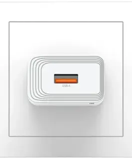 Alternative view от USAMS зарядно T69 10,5W 2,1A USB-A бял