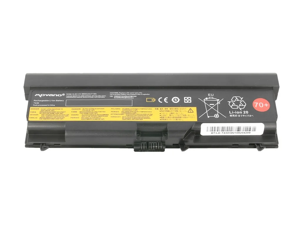 Movano Battery for Lenovo ThinkPad L530 T430 T530 - 6600 mAh (71 Wh) - Image 3