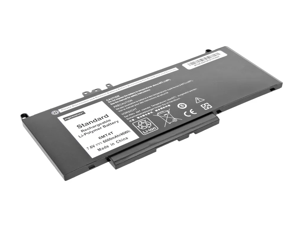Movano Battery 6MT4T 7V69Y K3JK9 for Dell E5470 E5570 7.6v - 6000 mAh (46 Wh) - Image 2