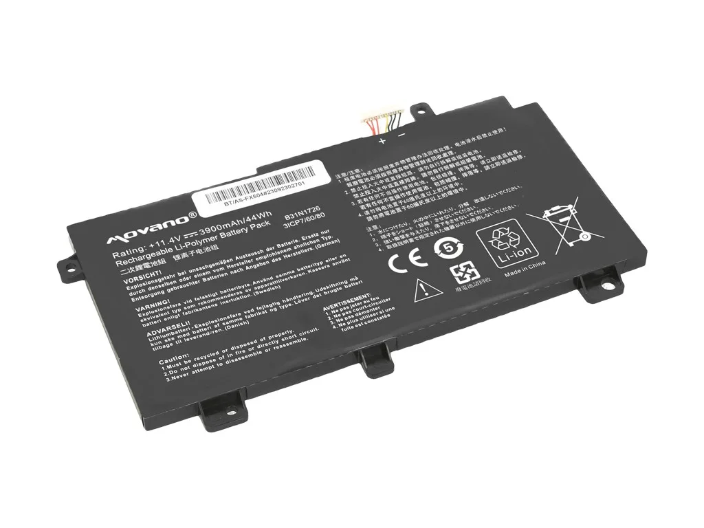 Movano Baattery B31N1726 Asus FX504 FX505 FX80G - 3900 mAh (44 Wh) - Image 2