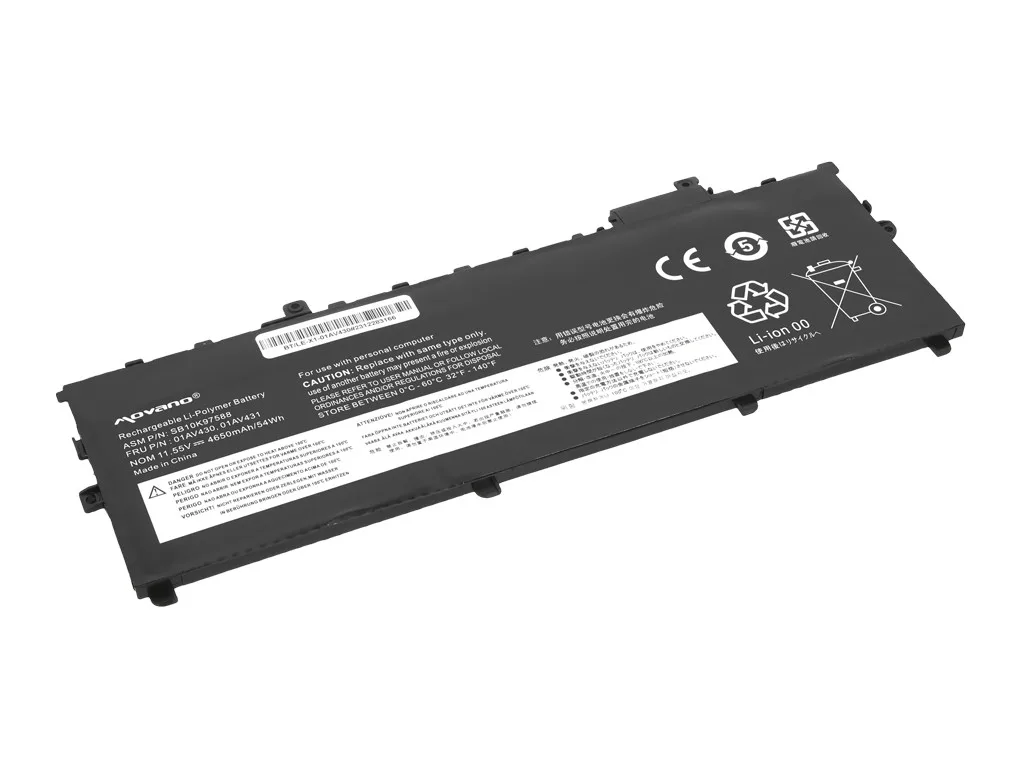 Movano Battery 01AV430 for Lenovo ThinkPad X1 Carbon 5 6 2017 2018 - 4650 mAh (54 Wh) - Image 2