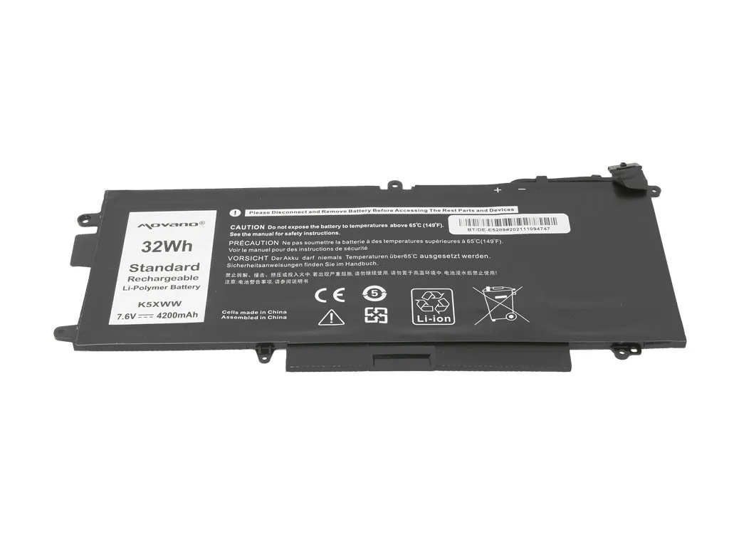 Movano Battery K5XWW for Dell Latitude 5289 7390 2-in-1 - 4200 mAh (32 Wh) - Image 3