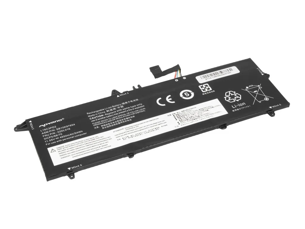 Movano Battery L18C3PD2 for Lenovo ThinkPad T490s T495s T14s - 4650 mAh (54 Wh) - Image 2