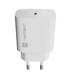 Natec USB зарядно Ribera 1xUSB-C 20W бял
