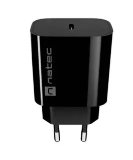 Natec USB зарядно Ribera 1xUSB-C 20W черен