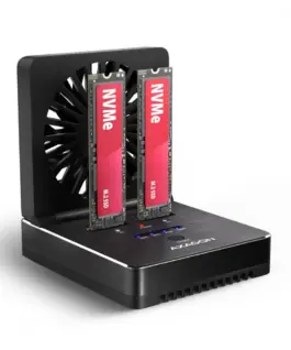 AXAGON ADSA-M2C22 USB-C 2xNVMe /SATA M.2 20Gbps cooler