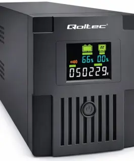 Qoltec UPS | Monolith | 1500VA | 900W | LCD | USB