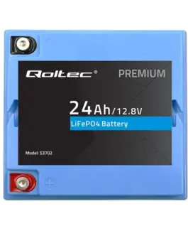 Qoltec LiFePO4 battery 12.8V, 24Ah, 307.2Wh,BM - Image 5